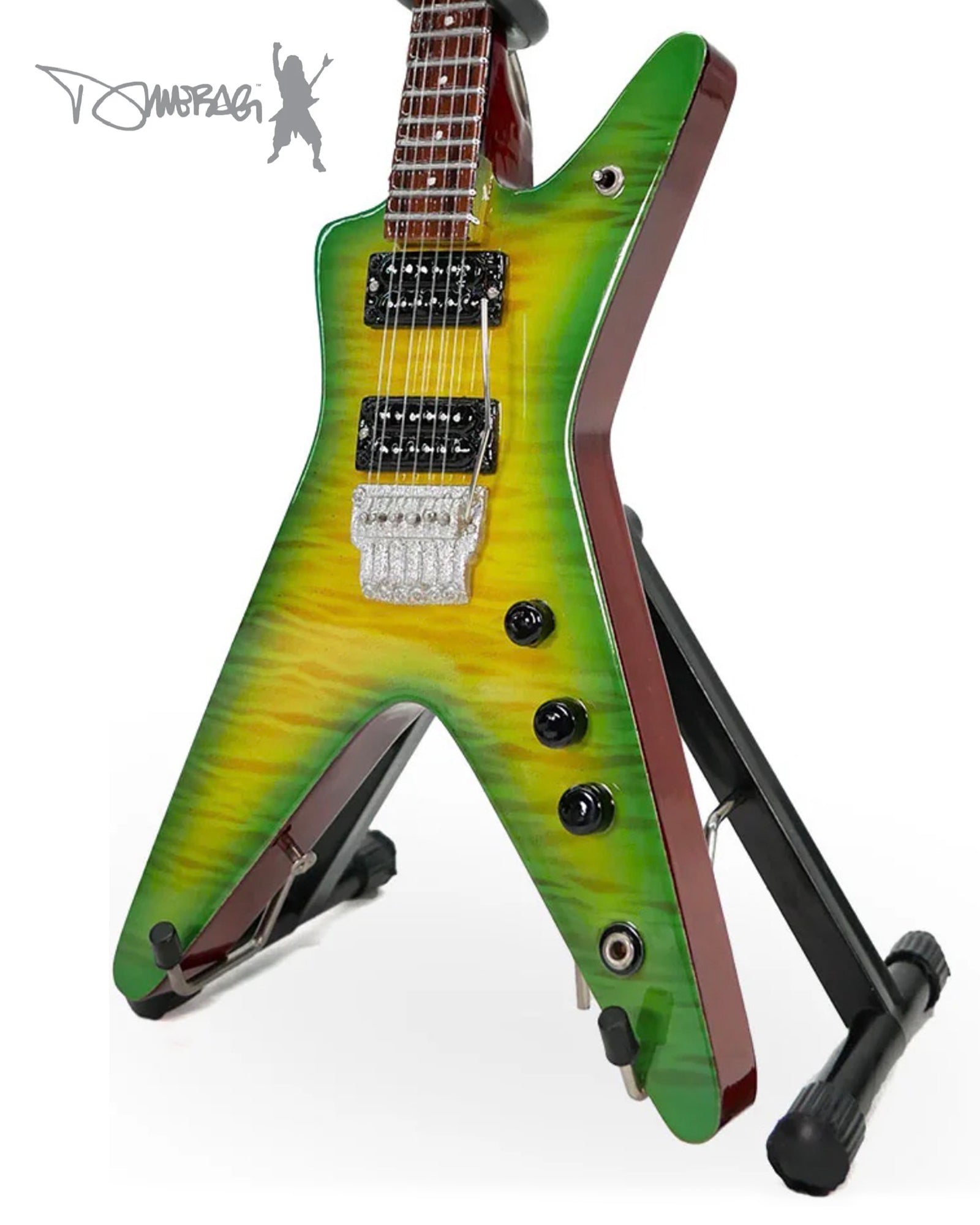 Licensed Dimebag Darrell Signature Slime Dime Miniature Guitar Replica