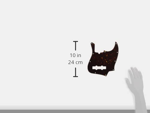 Fender 10-hole Contemporary Jazz Bass Pickguard - Tortoise Shell