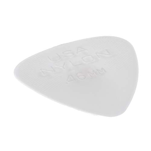 Dunlop Nylon Standard, White, .46mm, 12/Player's Pack
