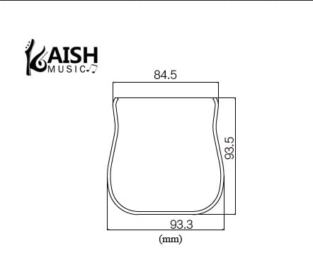 KAISH Vintage Ashtray Style Tele Bridge Cover Bridge Protector for Vintage Telecaster Chrome