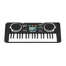 Electronic Keyboard Piano, 37 Keys, Black, With Microphone, Digital Music Keyboard For Kids