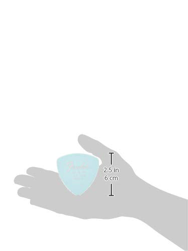 Fender Dura-Tone Delrin Guitar Picks 346 Shape, Daphne Blue, 0.46mm, 12-Pack