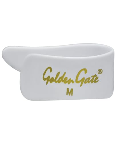 Golden Gate GP-3W-4PK Thumb Pick - White - Medium - 4 Pack