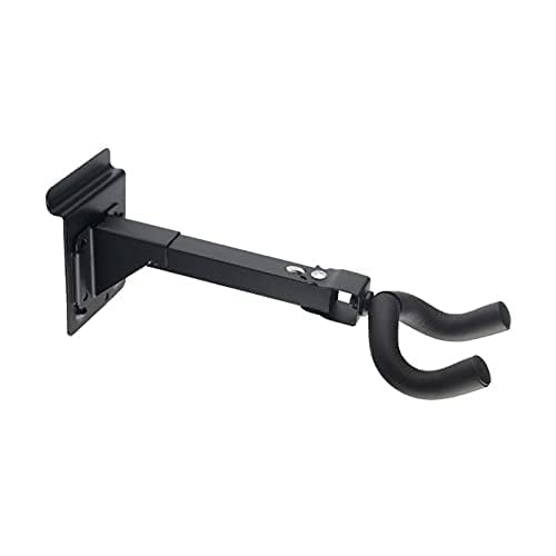 Guitar Hanger Wall Mount Guitar Hangers Hooks Holder ( 1 Pieces ) Adjustable Black Hook Stand Wall Mount For Acoustic Electric B