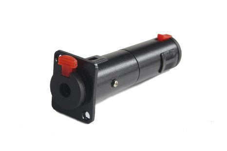 Black Solderless TS and TRS 1/4 Locking Jack