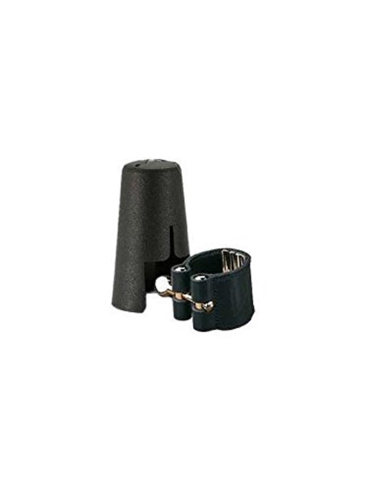 Vandoren LC28P Leather Ligature and Plastic Cap for Tenor Saxophone with 3 Interchangeable Pressure Plates