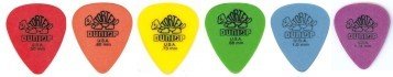 Six (6) Assorted Dunlop Tortex Guitar Picks Plectra - Brand New!!