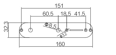 Guyker Rust Color Control Plate with 2 Potentimeter Knobs Compatible with Tele TL Guitar