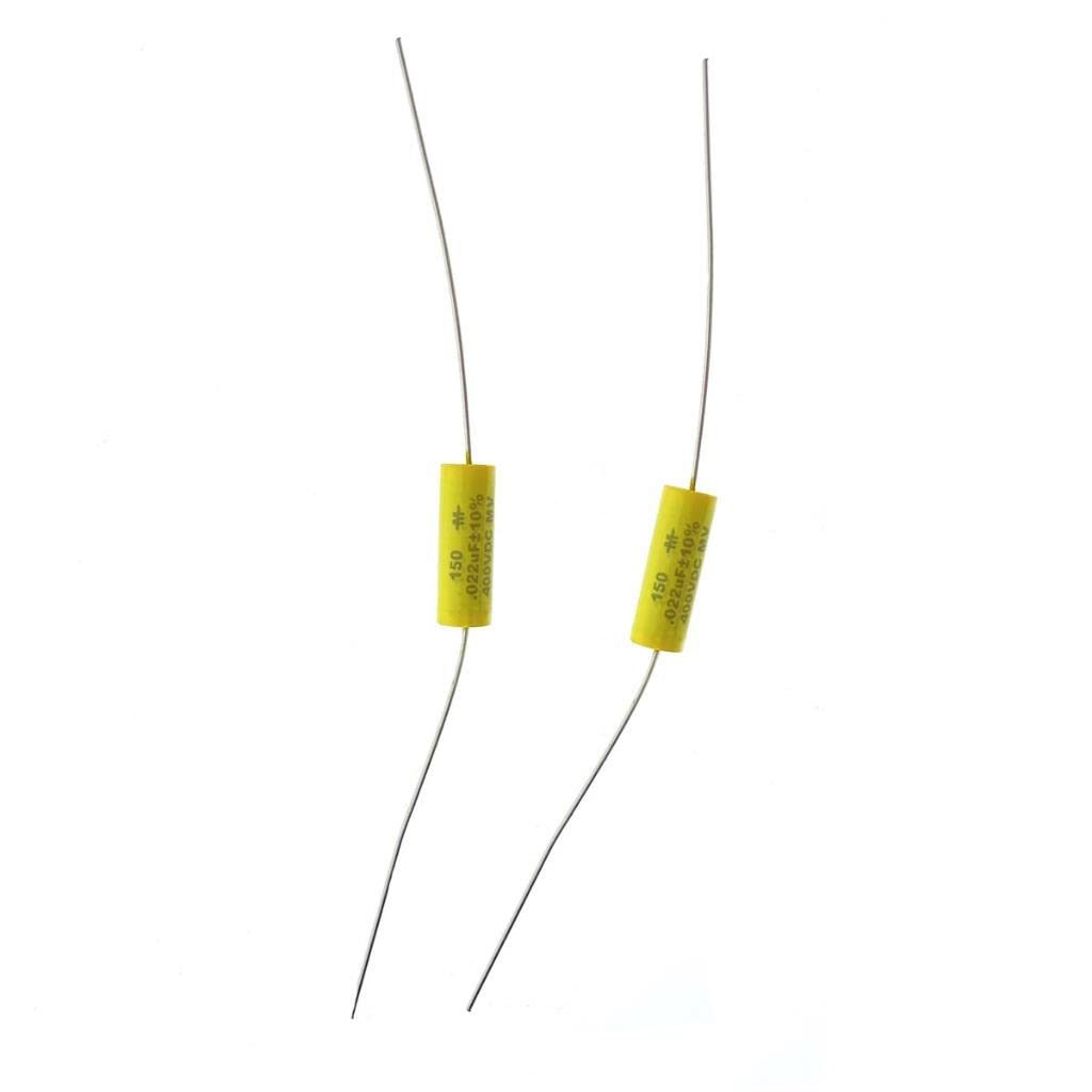 Pack of 2 Electric Guitar Bass .022uf Caps Mallory Electric Guitar Tone Cap Capacitors