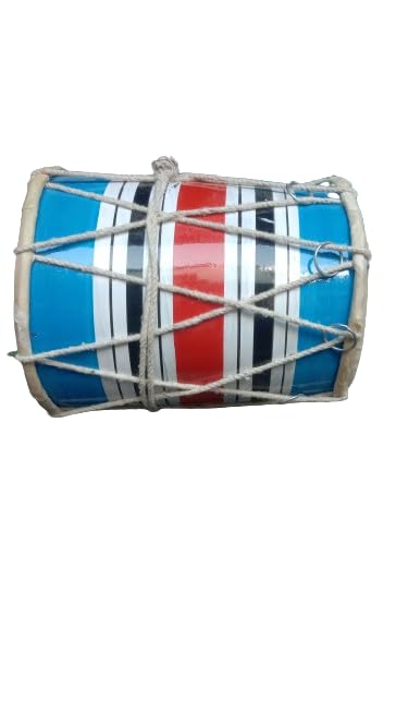 Darshan Musicals || Dholak For Kids Handmade Indian Wooden Multi-Color Mini Dholak For Kids