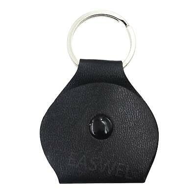 MG MUSIC GALAXY Leather Keychain Guitar Picks Black Holder Bag