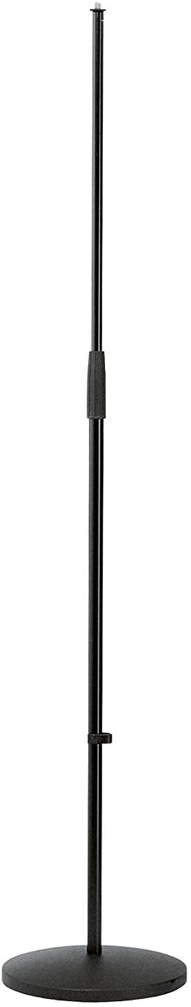 K&M - Knig & Meyer 26010.500.55 - Microphone Stand - Round Base Adjustable Height - Professional Grade - German Made - Black