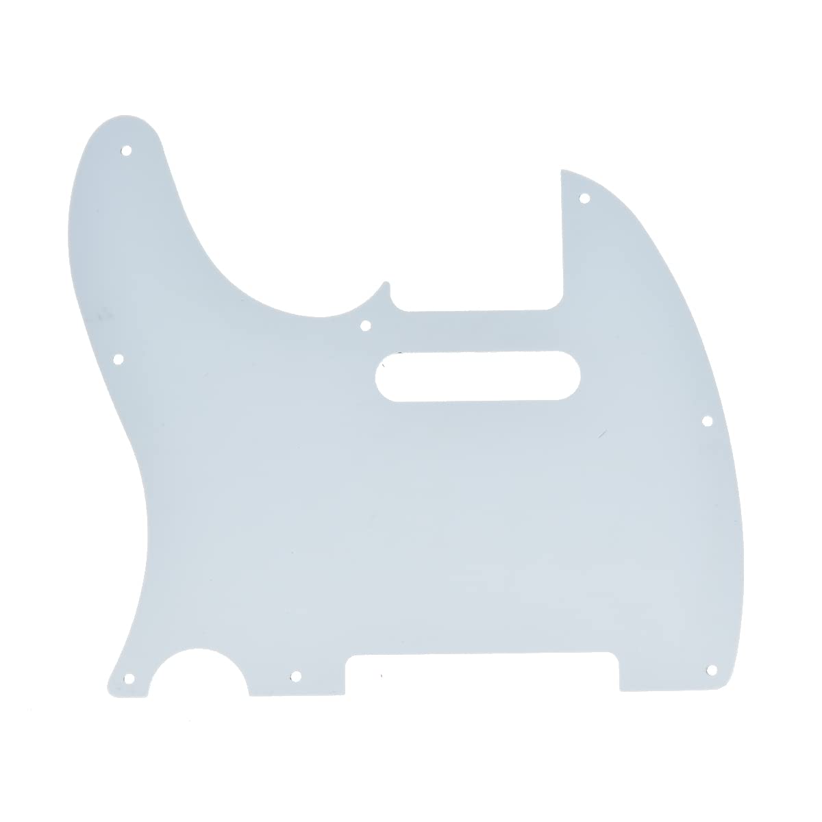 KAISH 8 Hole Tele Style Pickguard TL Guitar Pick Guard Scratch Plate for Tele/Telecaster Black/White Agate