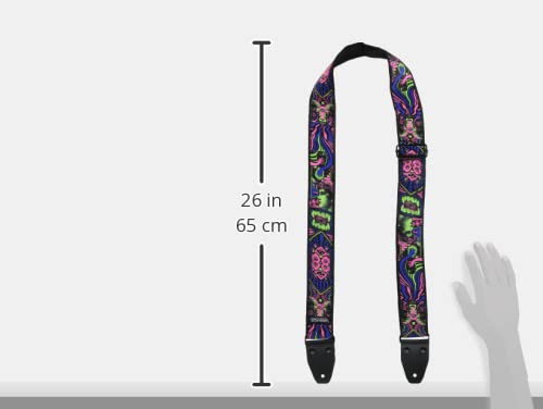 Jim Dunlop I Love Dust Green Fangs Guitar Strap (ILD05)