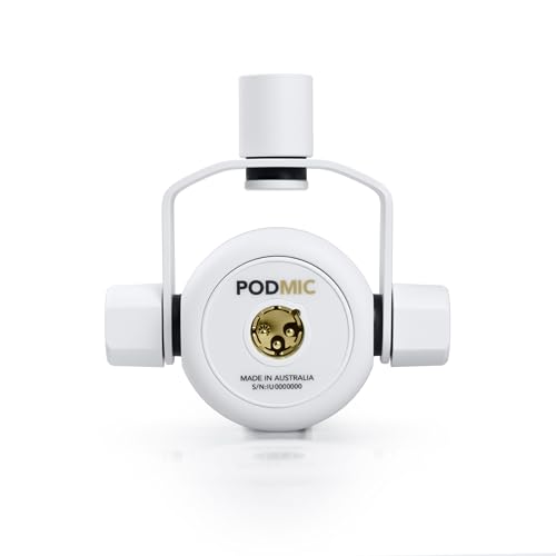 Rode PodMic Cardioid Dynamic Broadcast Microphone - White