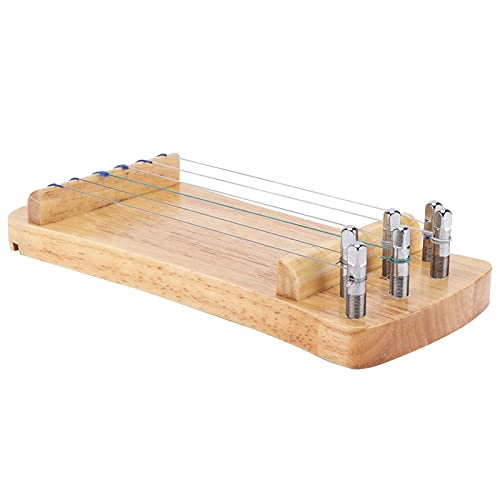 Guzheng Finger Trainer Stringed Musical Instruments Strengthener Exercise Wooden Protable 6 String Mini Guzheng Fingering Practi