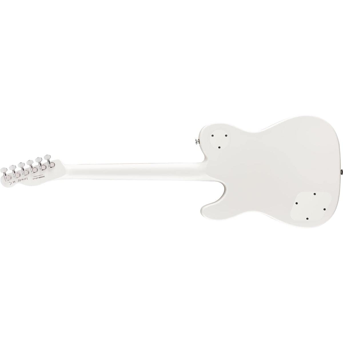 Fender Jim Adkins JA-90 Thinline Telecaster Electric Guitar, White, Laurel Fingerboard