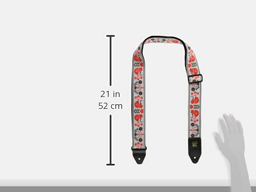 Ernie Ball Jacquard Guitar Strap, Red Bird Winter (P04689)
