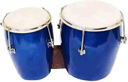 Gt Manufacture Professional Handmade Wooden Beautyfull Bongo (Blue)