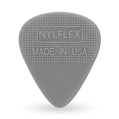 D'Addario Accessories D'Addario Nylflex Guitar Picks - Nylon Guitar Picks With Grip - Great For Vintage Electric Sounds And Acou