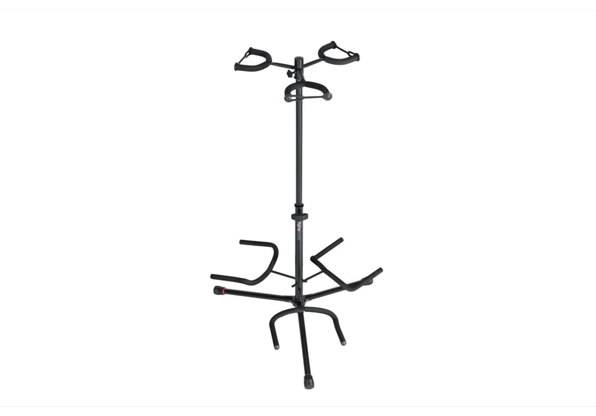 Gator Frameworks Adjustable Triple Guitar Stand, Holds (3) Electric Or Acoustic Guitars (Gfw-Gtr-3000)