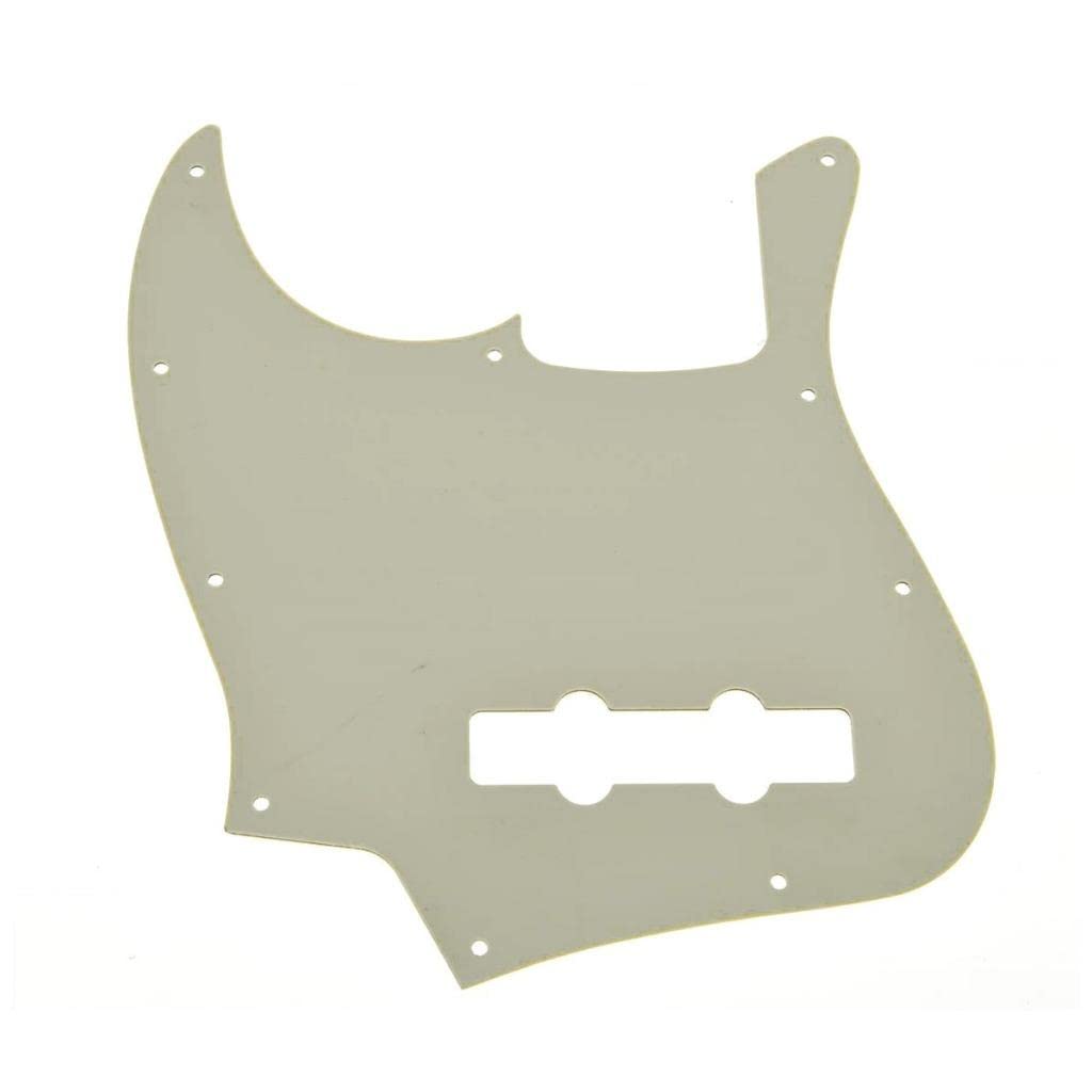 KAISH 4 String J Bass Style Pickguard Bass Pick Guard Scratch Plate for Jazz J Bass made in USA/Mexico Aged Pearl