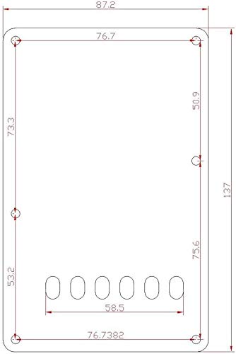 KAISH Guitar HSS Pickguard and Tremolo Trem Cover Back Plate fits Yamaha PACIFICA Guitar Dark Tortoise