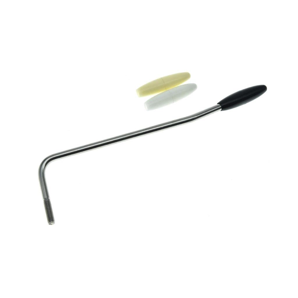 KAISH Stainless Steel USA Thread Tremolo Trem Arm Whammy Bar Fits American/Mexican Standard or Vintage Strat Nickel with 3 Tips