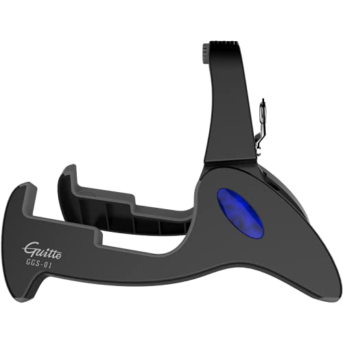 Universal Guitar Stand Folding - Guitto Guitar Tripod Adjustable A-Frame Stand for Acoustic and Electric Guitars Instrument Hold