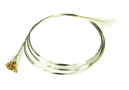 12-Pack 10Ga. (.010'') Plain Steel/Unwound Guitar Strings - Made In The Usa!