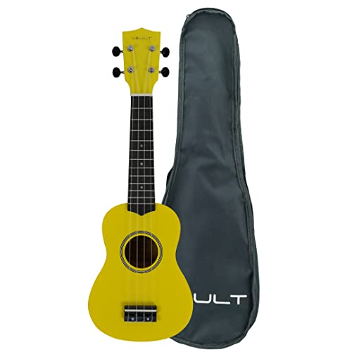 Vault UK-003 Concert Colourful Ukulele 23 inch With Gig Bag - Yellow