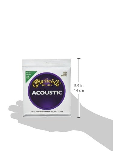 C.F. Martin & Co. M170 80/20 Bronze Acoustic Guitar Strings - Extra Light