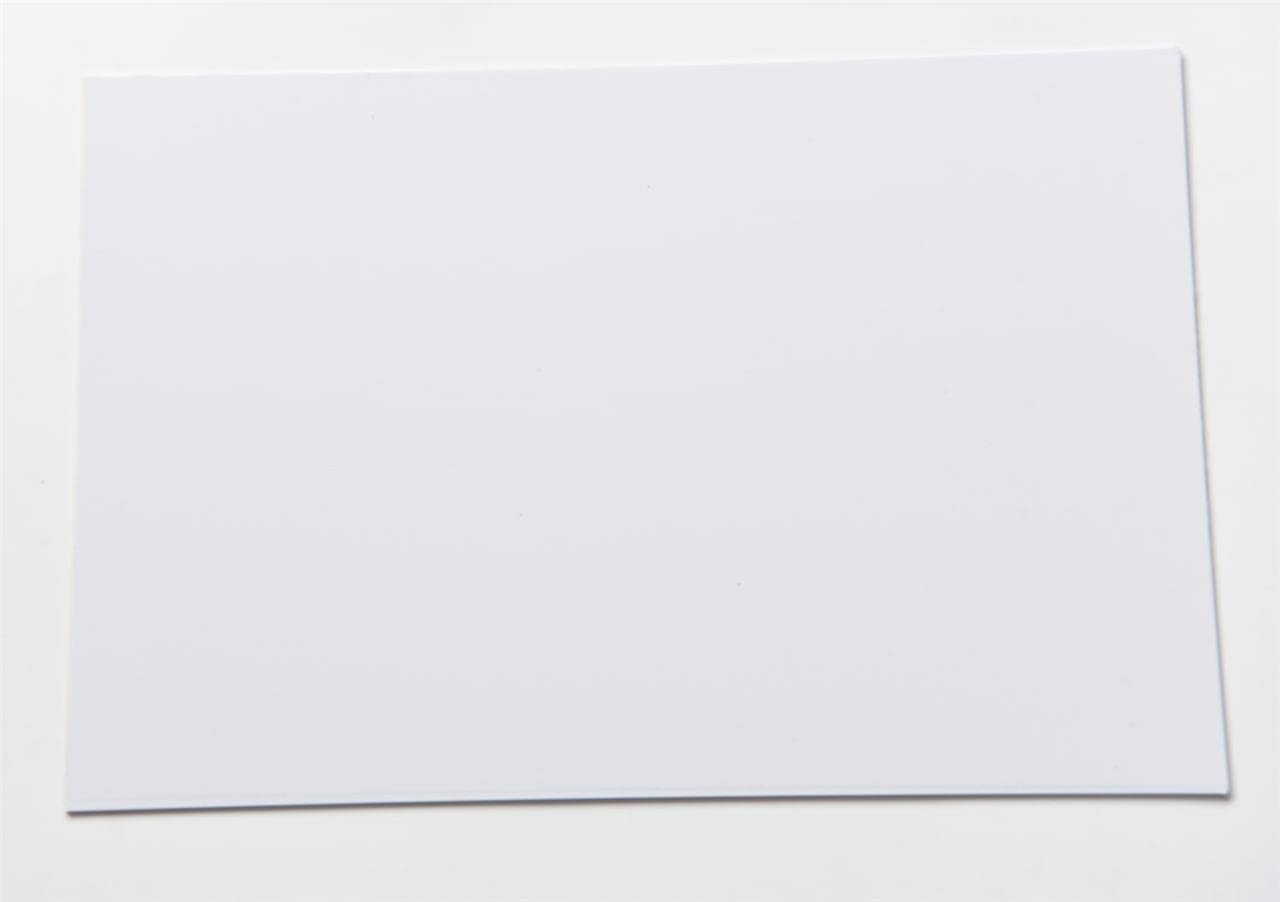 Dopro Uncut 11 ''X17 '' Diy Blank Guitar Bass Pickguard Material Sheet Scratch Plate Material Sheet 29X43Cm White 1Ply (Cut Your