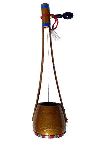 Gt Manufacturers Professional Ektaraa Wooden For Indian Folk And Classic Music, 18 Inches (Golden)