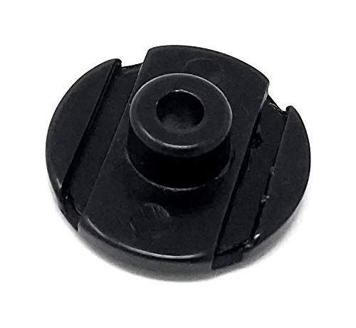 Vintage Forge Black Round Slotted String Retainer Guide Tree for Fender Precision Jazz Style Bass Guitars and Others with Screw