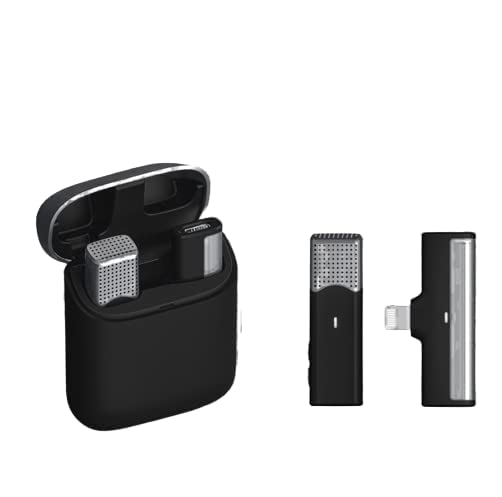 Careflection Wireless Clip Mic, Wireless Lavalier Microphones, Lapel Clip-on Microphone(Aisizo, for Smartphone, Laptop, Video Re