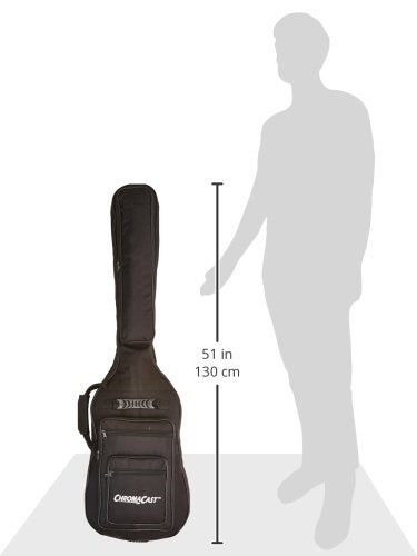 ChromaCast Electric Bass Guitar Padded Gig Bag (CC-BPB, Black