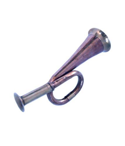 Sai Musical Store - Mini Bugle Copper/Brass To Play Decorative Gift For Kids Or Pocket Bugle