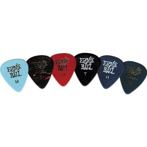 Ernie Ball Guitar Picks, Heavy, Assorted Colors, 24-pack (P09174)