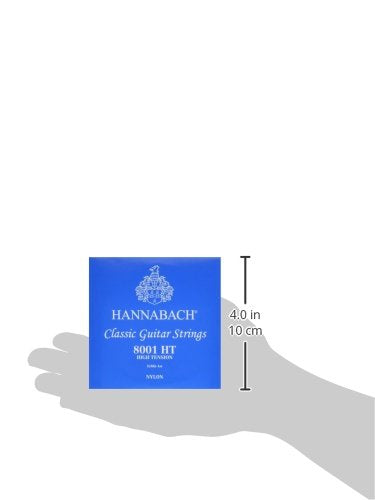 Hannabach 652387 Series 800 Silver Plated High Tension String Set for Classic Guitar - Blue