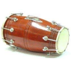 SmSai Musicals Sai Musical Professional Wooden Indian Folk Musical Instrument Dholak, Pakhwaj Instruments For Men/Boys