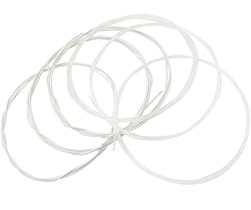 TUOREN 5 Sets of 6 String Guitar Strings Replacement Nylon String for Classical Guitar (3 Clear Nylon and 3 Nylon Core Alloy Win