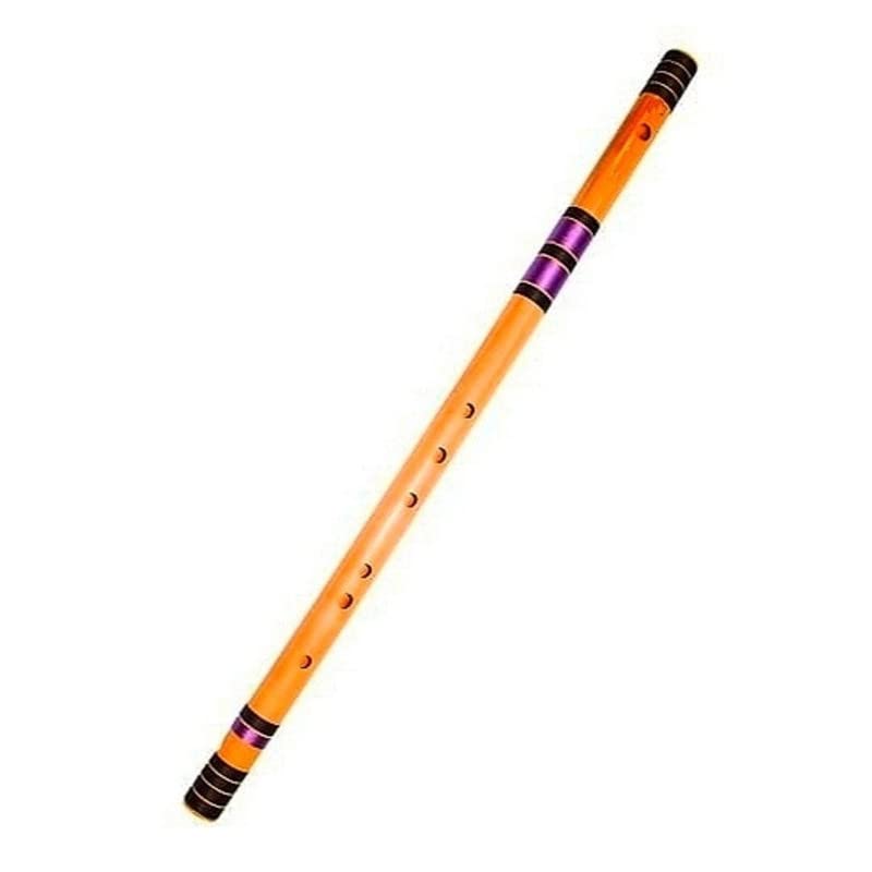 Ibda Flutes C Natural Professional/Learner/Beginner Bamboo Bansuri Flute Purple