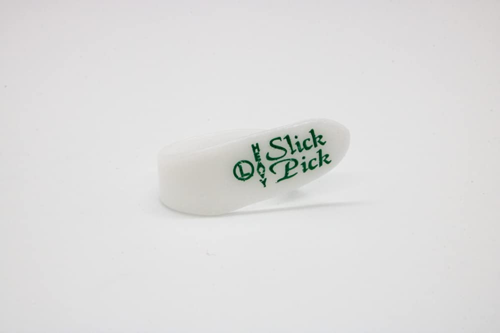 Fred Kelly Picks D2B-H-8 Delrin Slick Large Thumb Heavy Guitar Pick (Pack Of 8),White