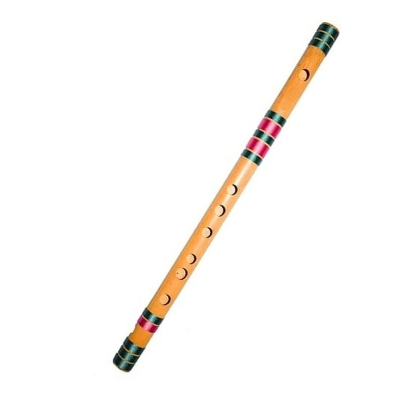 Ibda Flutes C Natural Professional/Learner/Beginner Bamboo Bansuri Flute Pink