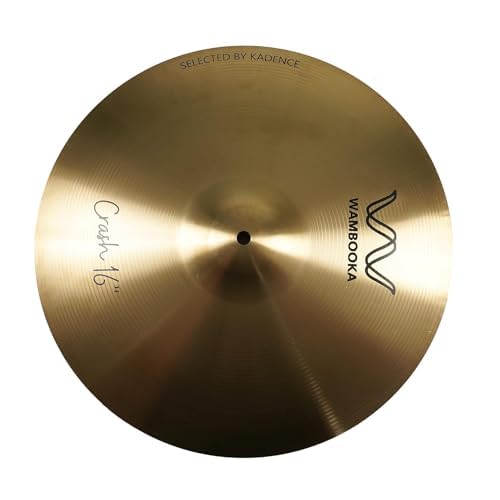 Wambooka Cymbals S Flat Crash 16 Inch (40.6 cm) Traditional Alloy Finish- For Student