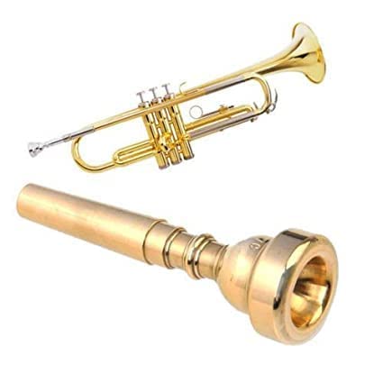 Sai Musical Instrument Trumpet Mouthpiece For Bach 7C Size Gold Plated Best Quallty And Nice Music Insturment