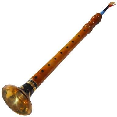 SHARMA MUSICAL STORE Indian Classical Wind Traditional Folk Musical Instrument Shehnai for Weddings| Colour: - Brown