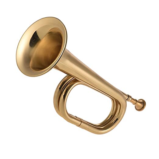 B Flat SmSai Musical Bugle Call Trumpet Brass Cavalry Rn With Mouthpiece For Scol Band Cavalry Orchestra Nice Music.