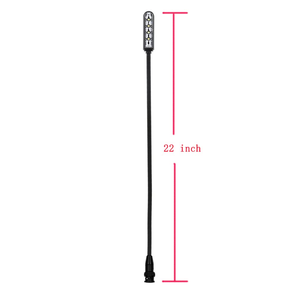 22 inch BNC Port Flexible Gooseneck Light DJ Mixer LED Gooseneck Lamp for Light Control Equipment (BNC Port)